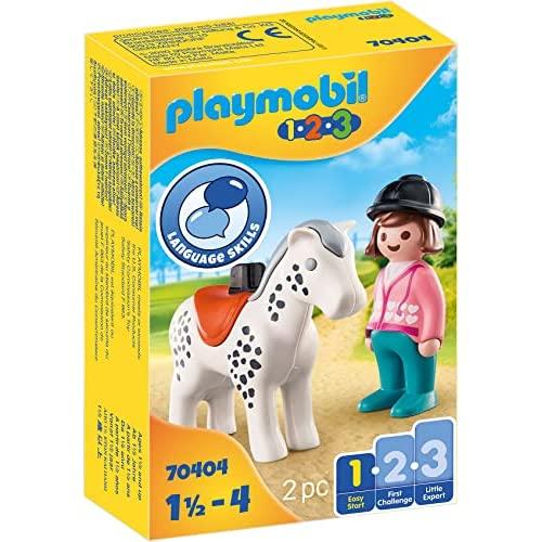 Playmobil Reiter mit Pferd 70404 1.2.3 Playmobil für kleine Kinder