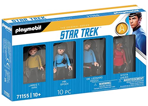 PLAYMOBIL 71155 Star Trek Figurenset, 4 Sammelfiguren für Fans und Kinder Spielware, mehrfarbig, OneSize